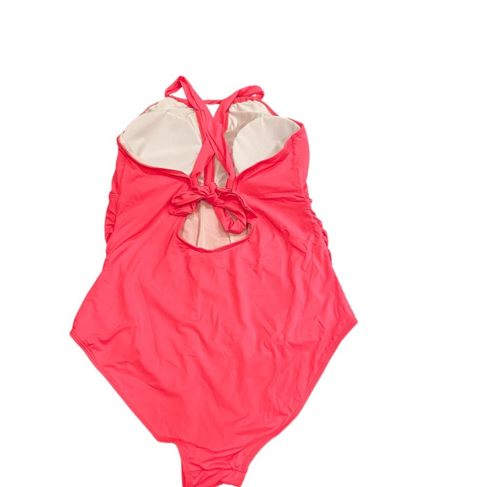 NWT Daci Tummy Control High Neck Bathing Suit For Plus Size Women-Neon sz 18w - Picture 2 of 8